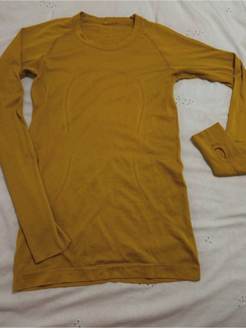 lululemon athletica Men's Long-Sleeve Thermal Tee - Mustard Gold